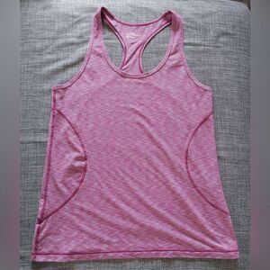 Zella Burgundy Pink Long Length Racerback Athletic Workout Tank Top Womens XL